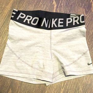 Grey Nike pro shorts